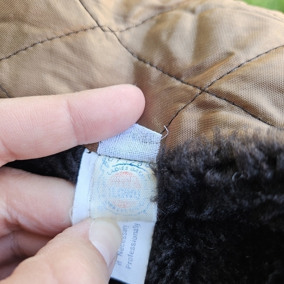 vintage brown double breasted coat with faux fur trim SEE MEASUREMENTS M/L - Picture 8 of 8